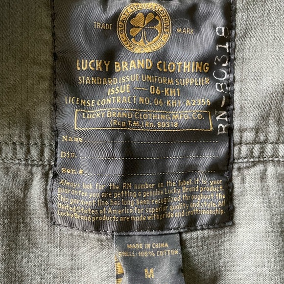 🍀Womens Lucky Brand Utility Jacket M - Picture 2 of 5